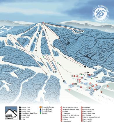 Beech Mountain Resort Map
